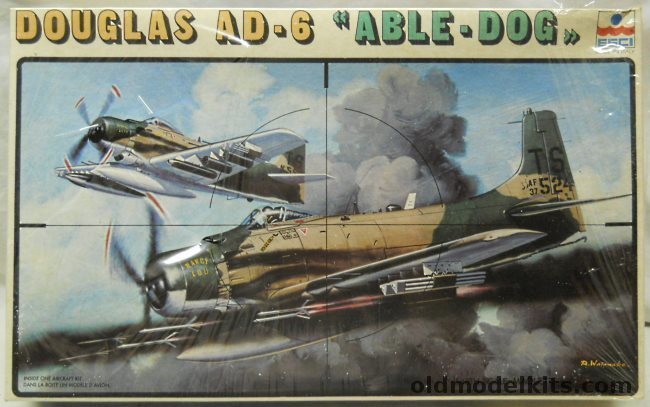 ESCI 1/48 AD-6 Able Dog - USAF 56th SOW Rescap Thailand 1972 (A1-H), 4040 plastic model kit